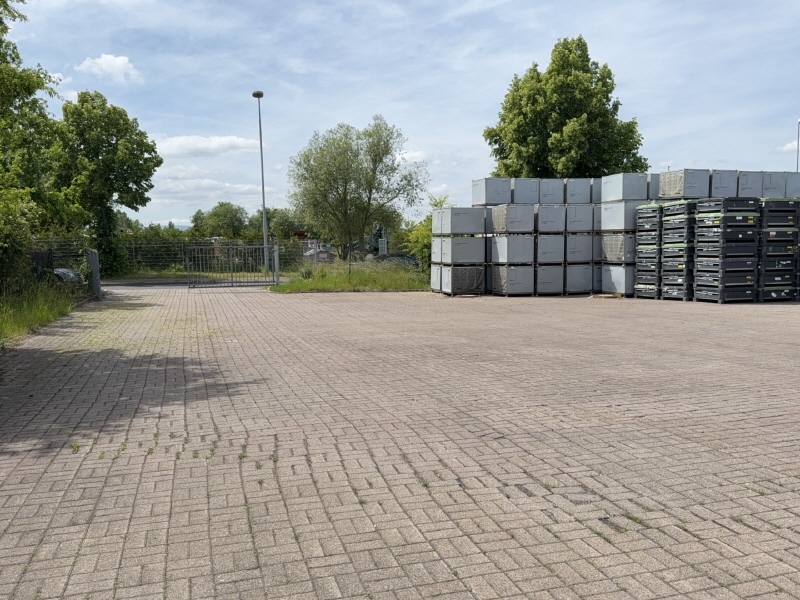 gepflastere Zufahrt